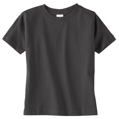 Rabbit Skins Toddler's 4.5 Oz. Fine Jersey T-Shirt, 5/6, Charcoal