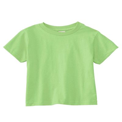 RABBIT SKINS 5.5 oz. Jersey Short-Sleeve T-Shirt (RS3301) Key Lime, 5-6