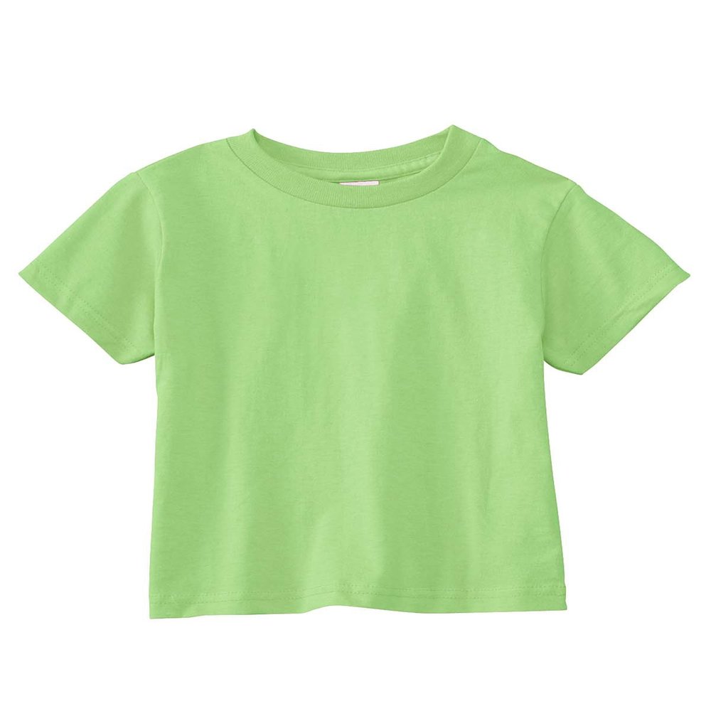 RABBIT SKINS 5.5 oz. Jersey Short-Sleeve T-Shirt (RS3301) Key Lime, 5-6