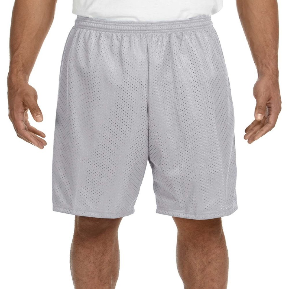 A4 Nine Inch Inseam Mesh Short, XL, Silver
