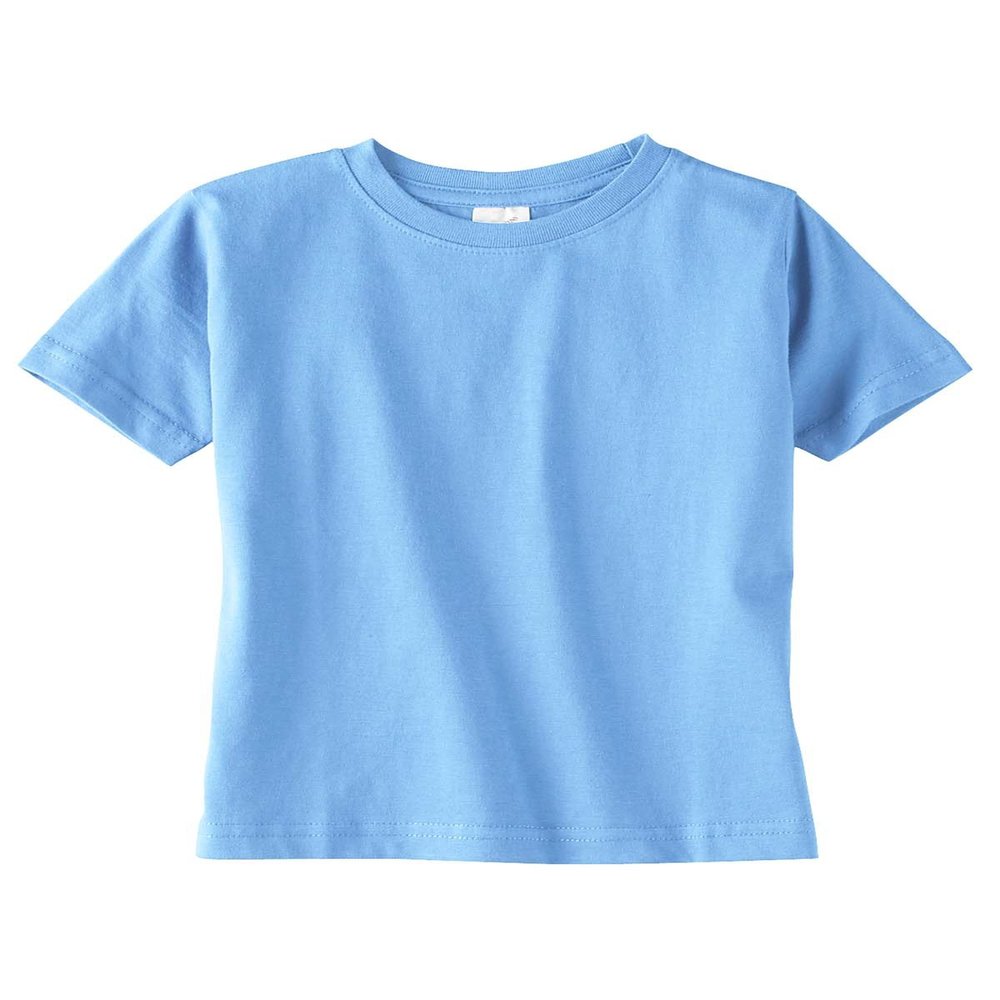 RABBIT SKINS 4.5 oz. Fine Jersey T-Shirt (3321) Light Blue, 2T