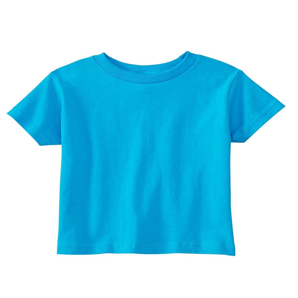 Rabbit Skins Toddler's 5.5 Oz. Jersey Short-Sleeve T-Shirt, 3T, Turquoise