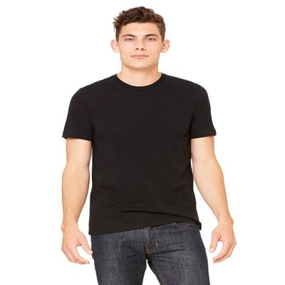 Bella + Canvas Unisex Jersey Short-Sleeve T-Shirt, Medium, BLACK
