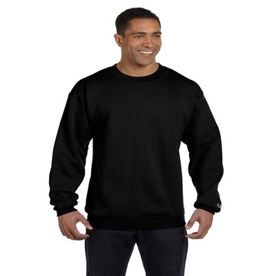 Champion Eco 9 oz. Crew, XL, BLACK