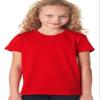 BELLA+CANVAS Youth Jersey Short-Sleeve T-Shirt, Small, RED view 1