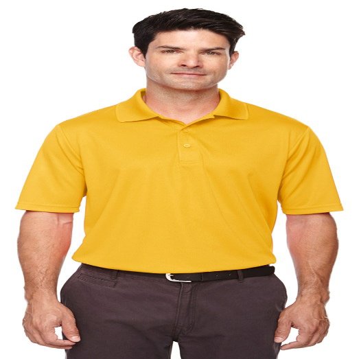 Ash City Core 365 Men's Origin Performance Piqu Polo, Medium, Campus Gold 444