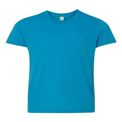 Bella + Canvas Youth Jersey Short-Sleeve T-Shirt, Large, NEON BLUE