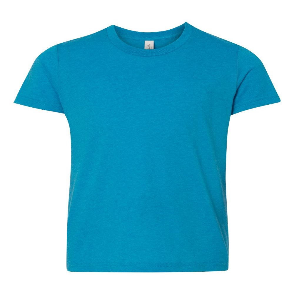 Bella + Canvas Youth Jersey Short-Sleeve T-Shirt, Large, NEON BLUE