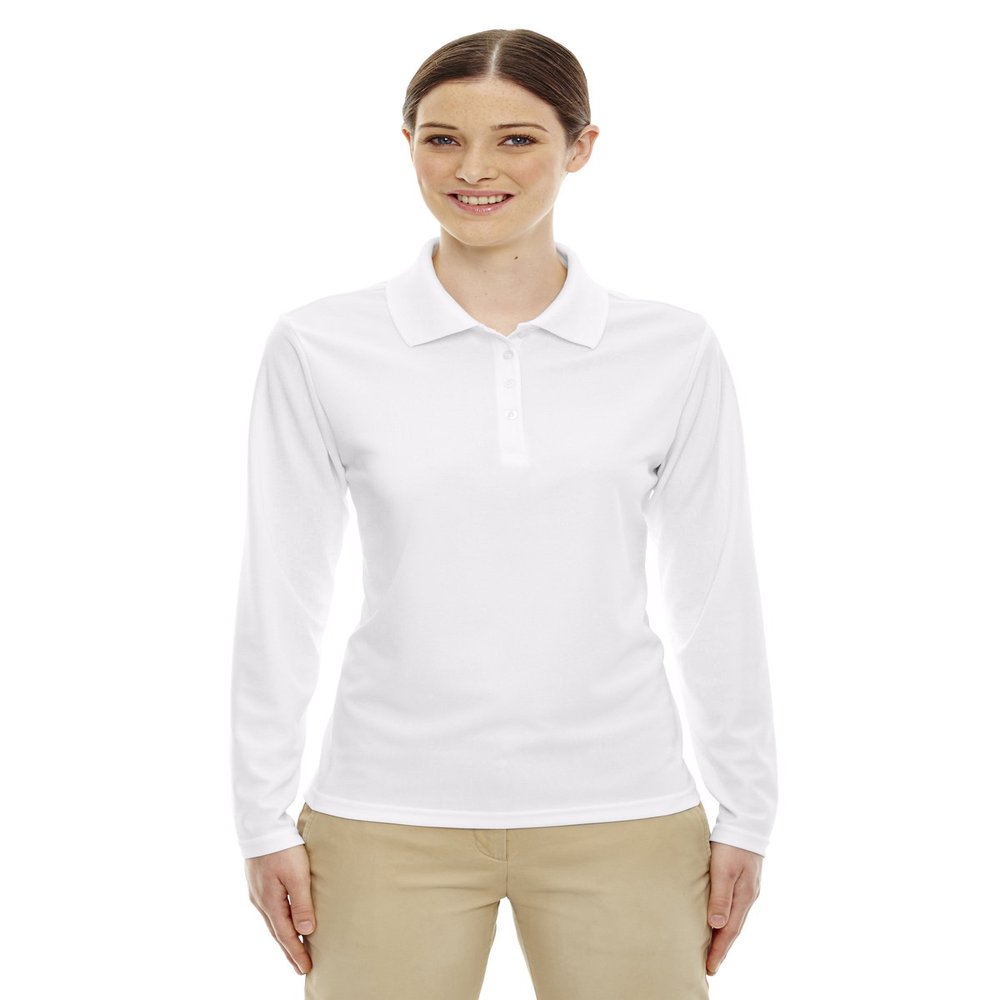 Ash City Core 365 Pinnacle Ladies Performance Pique Polo Shirt, White 701, XXX-Large