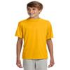 A4 Youth Short-Sleeve Cooling Performance Crew, Medium, Gold view 1