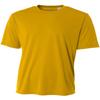 A4 Youth Short-Sleeve Cooling Performance Crew, Medium, Gold view 2