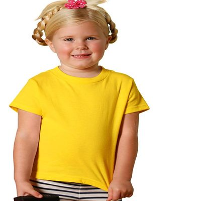 RABBIT SKINS Toddler Jersey T-Shirt, Yellow, 3T