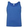 Canvas Bella Comfort Scoop-Neck Jersey Tank Top, Royal Triblend, Small view 1