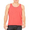 Canvas Bella Comfort Scoop-Neck Jersey Tank Top, Red Triblend, X-Large view 2