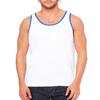 Canvas Bella Comfort Scoop-Neck Jersey Tank Top, Wht/True Royal, Small view 2