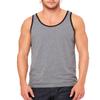 Canvas Bella Comfort Scoop-Neck Jersey Tank Top, Deep Hthr/Blk, Medium view 2