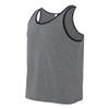 Canvas Bella Comfort Scoop-Neck Jersey Tank Top, Deep Hthr/Blk, Medium view 3