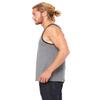 Canvas Bella Comfort Scoop-Neck Jersey Tank Top, Deep Hthr/Blk, Medium view 4