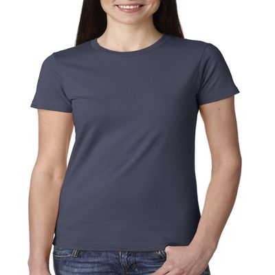 3900 Next Level Ladies' Cotton Boyfriend Tee, Indigo, X-Large