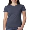 3900 Next Level Ladies' Cotton Boyfriend Tee, Indigo, X-Large view 1
