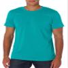 Bella+Canvas Unisex Shoulder Taping Jersey T-Shirt, Teal, X-Small view 1
