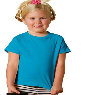 RABBIT SKINS Toddler Jersey T-Shirt, Turquoise, 2T