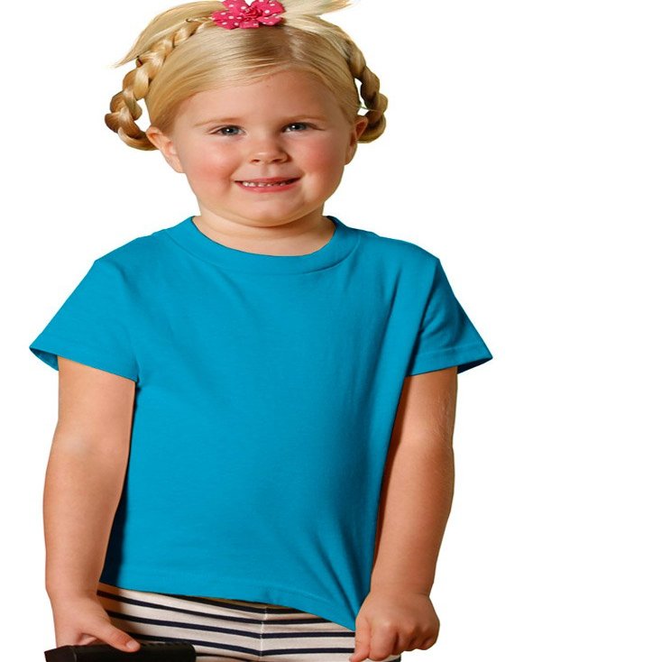 RABBIT SKINS Toddler Jersey T-Shirt, Turquoise, 2T