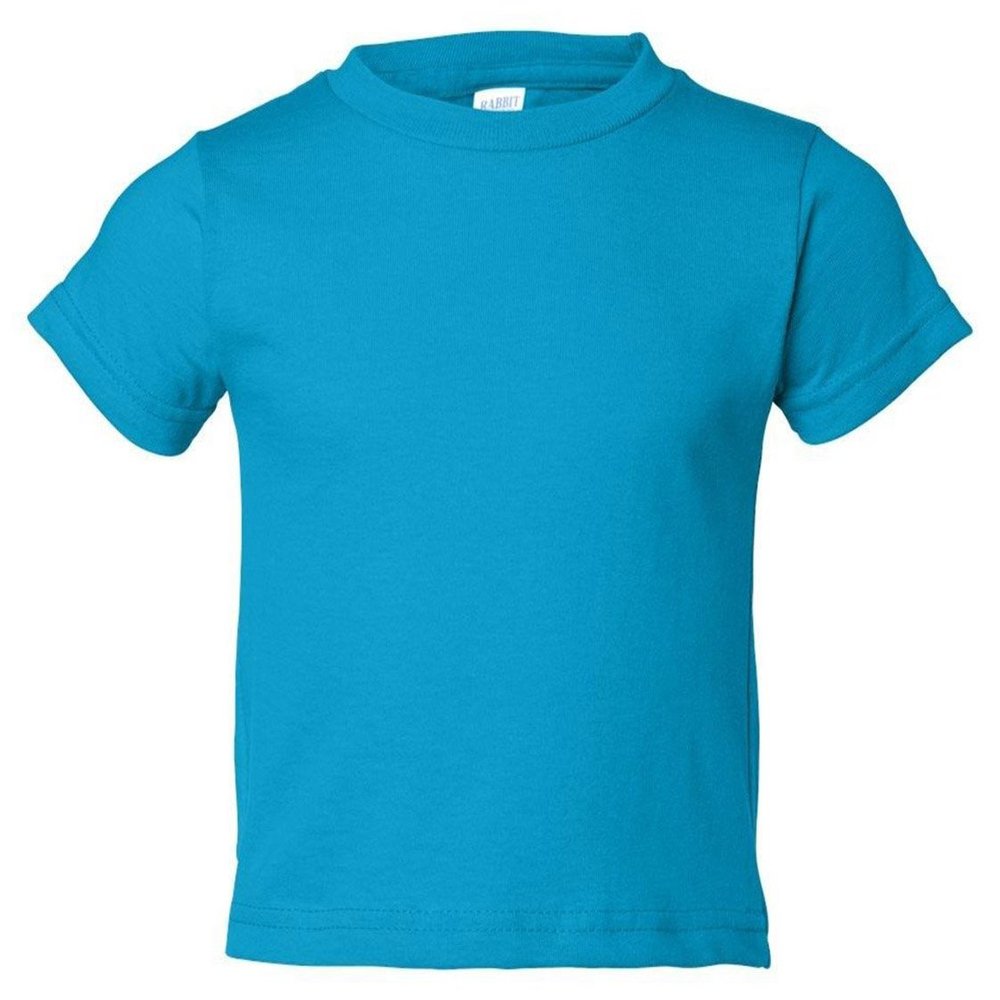 Rabbit Skins Infant Comfort Ribbed Crewneck T-Shirt, Turquoise, 24 Months
