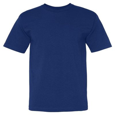 Bayside Adult American Pride Short Sleeve Crewneck T-Shirt, Royal, XX-Large