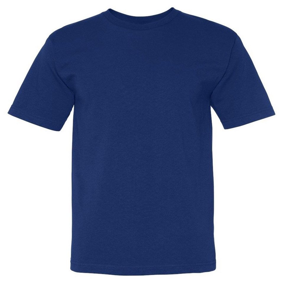 Bayside Adult American Pride Short Sleeve Crewneck T-Shirt, Royal, XX-Large