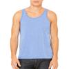 Canvas Bella Comfort Scoop-Neck Jersey Tank Top, Blue Triblend, XX-Large view 2