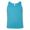 Canvas Bella Comfort Scoop-Neck Jersey Tank Top, Aqua Triblend, XX-Large view 1