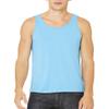 Canvas Bella Comfort Scoop-Neck Jersey Tank Top, Aqua Triblend, XX-Large view 2