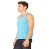 Canvas Bella Comfort Scoop-Neck Jersey Tank Top, Aqua Triblend, XX-Large view 4