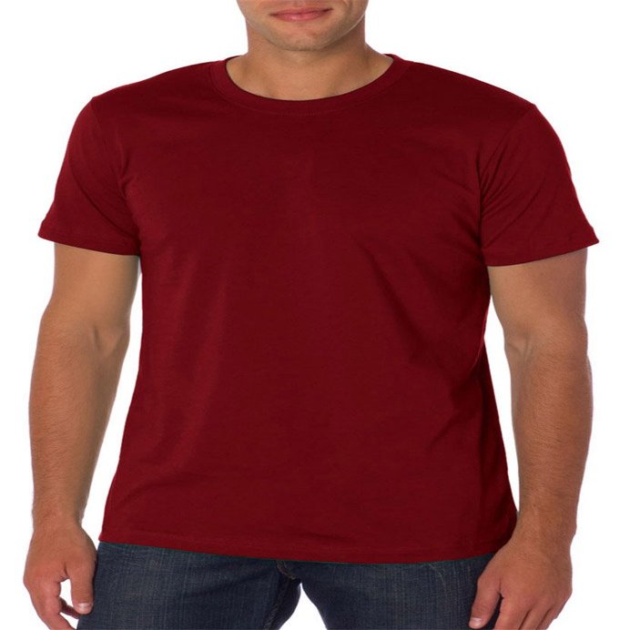Canvas Bella Unisex Shoulder Taping Jersey T-Shirt, Maroon, Medium