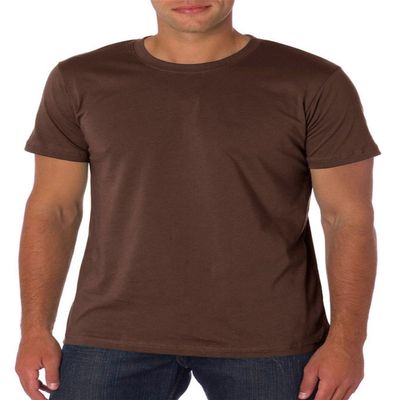 Canvas Bella Unisex Shoulder Taping Jersey T-Shirt, Brown, X-Large