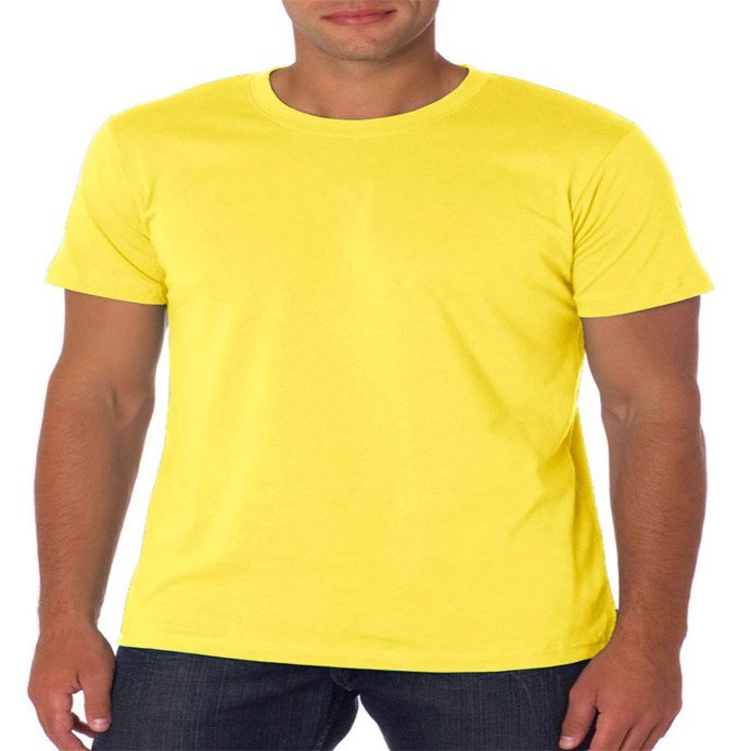 Canvas Bella Unisex Shoulder Taping Jersey T-Shirt, Yellow, X-Small