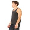 Canvas Bella Comfort Scoop-Neck Jersey Tank Top, CHRCL Blk Triblend, X-Large view 3