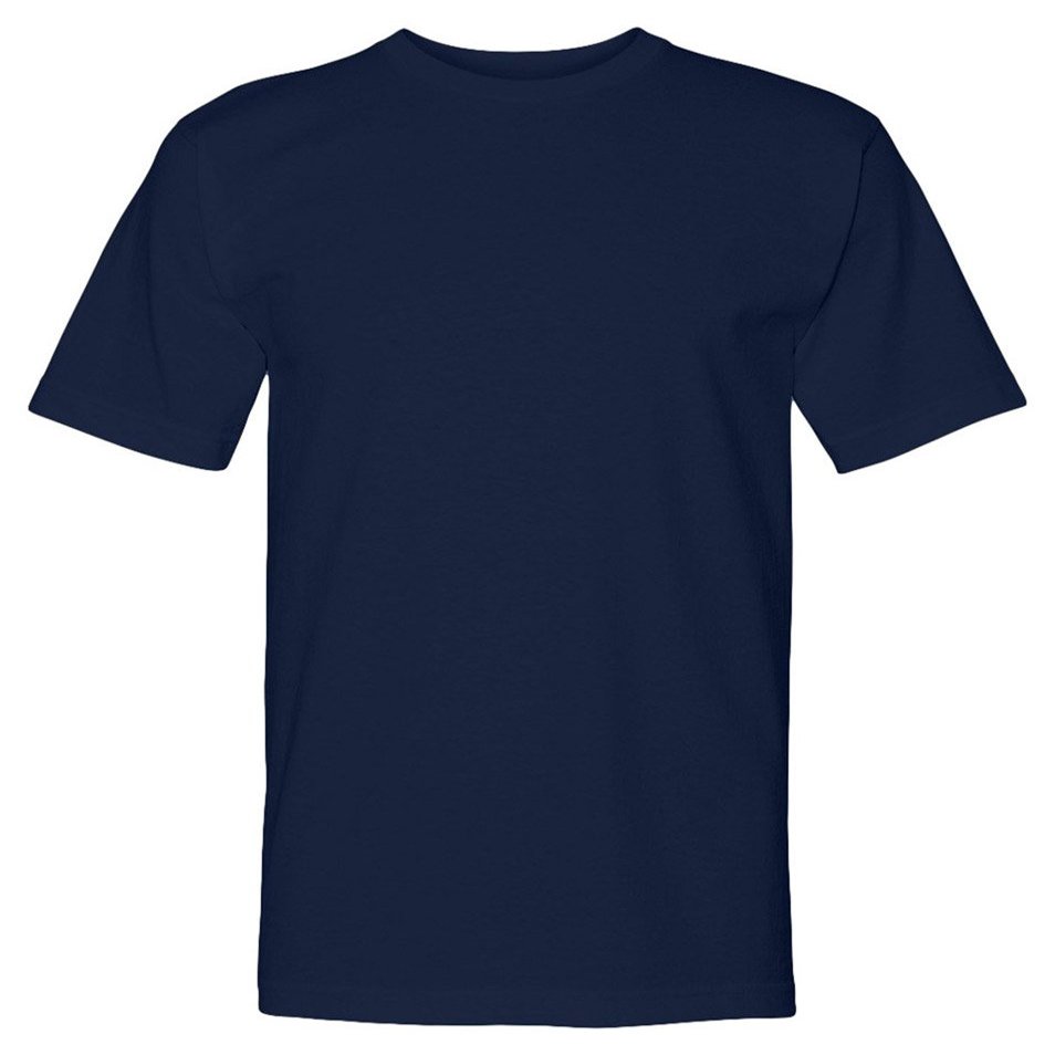 Bayside Adult American Pride Short Sleeve Crewneck T-Shirt, New Nvy, XXX-Large