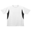 A4 Youth Color Block Performance Wicking Interlock T-Shirt, Wht/Blk, Small view 1