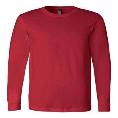 Bella Canvas Men's Fashionable Jersey T-Shirt, RED, Small