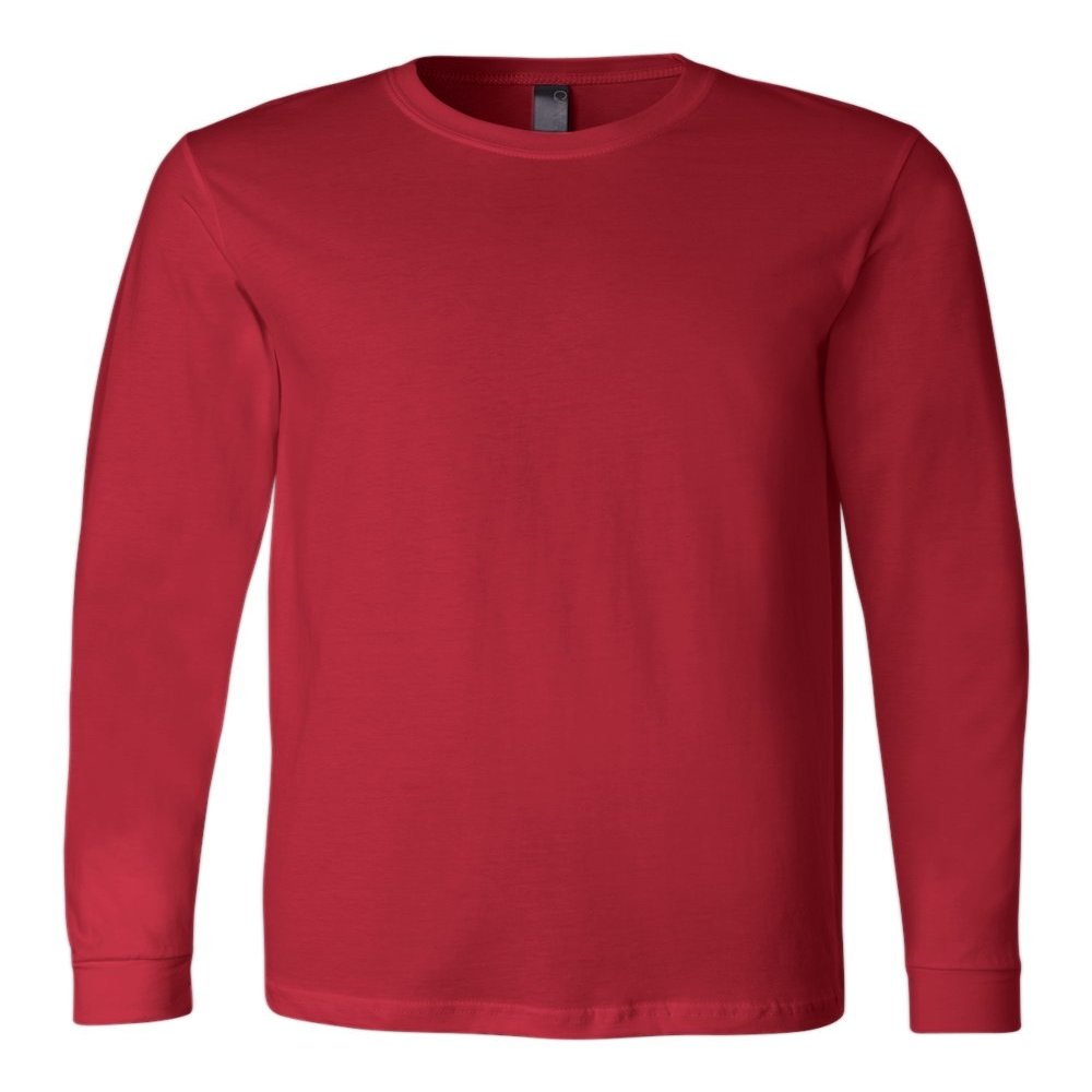 Bella Canvas Men's Fashionable Jersey T-Shirt, RED, Small