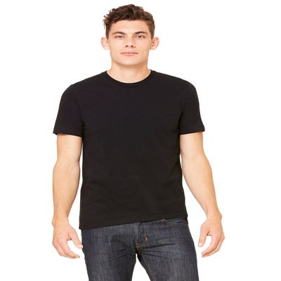 Canvas Bella Unisex Shoulder Taping Jersey T-Shirt, Blk, XXXX-Large