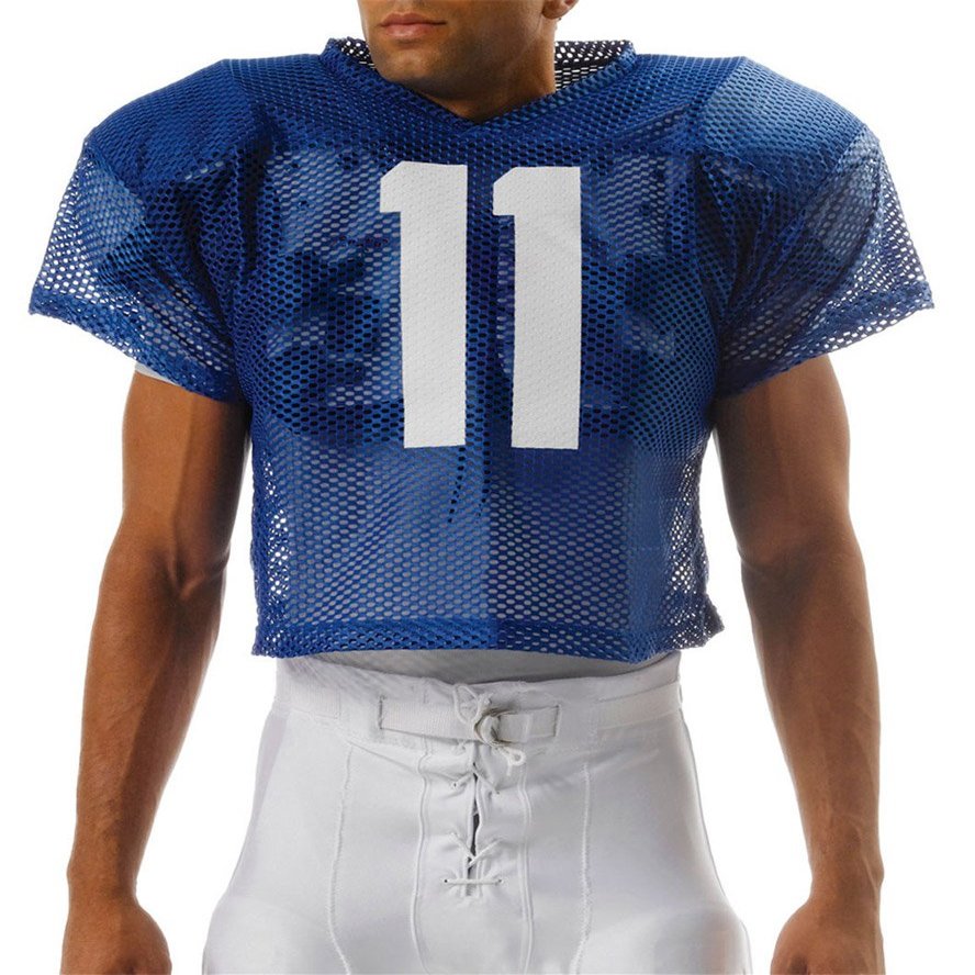 A4 Youth All Porthole Practice Jersey, Royal, L/XL