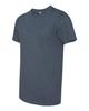 Bella+Canvas Unisex Shoulder Taping Jersey T-Shirt, Hthr Nvy, Large view 4