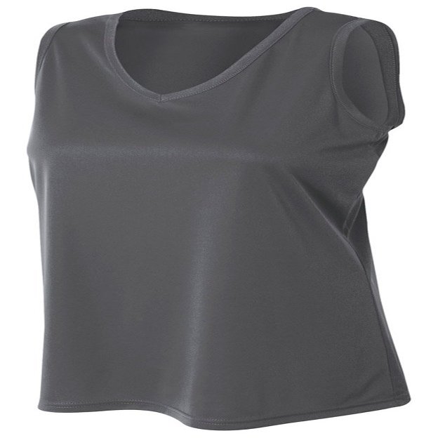 A4 Women's Moisture Wicking Performance Tank, Small, Graphite