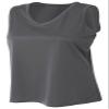 A4 Women's Moisture Wicking Performance Tank, Small, Graphite view 1