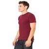 Bella+Canvas Unisex Shoulder Taping Jersey T-Shirt, Maroon, XX-Large view 4