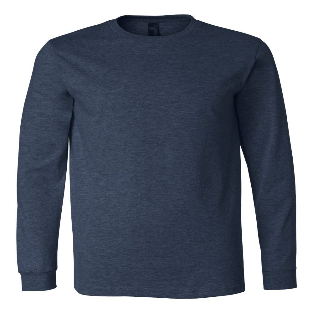 Bella+Canvas Men's Fashionable Jersey T-Shirt, Hthr Nvy, X-Large