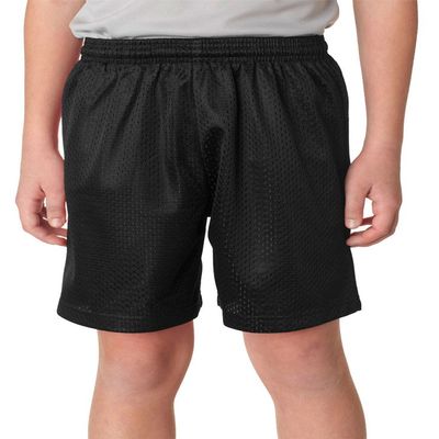 A4 Youth 10" Ultra Tight Knit Reversible Interlock Short, Blk, Medium